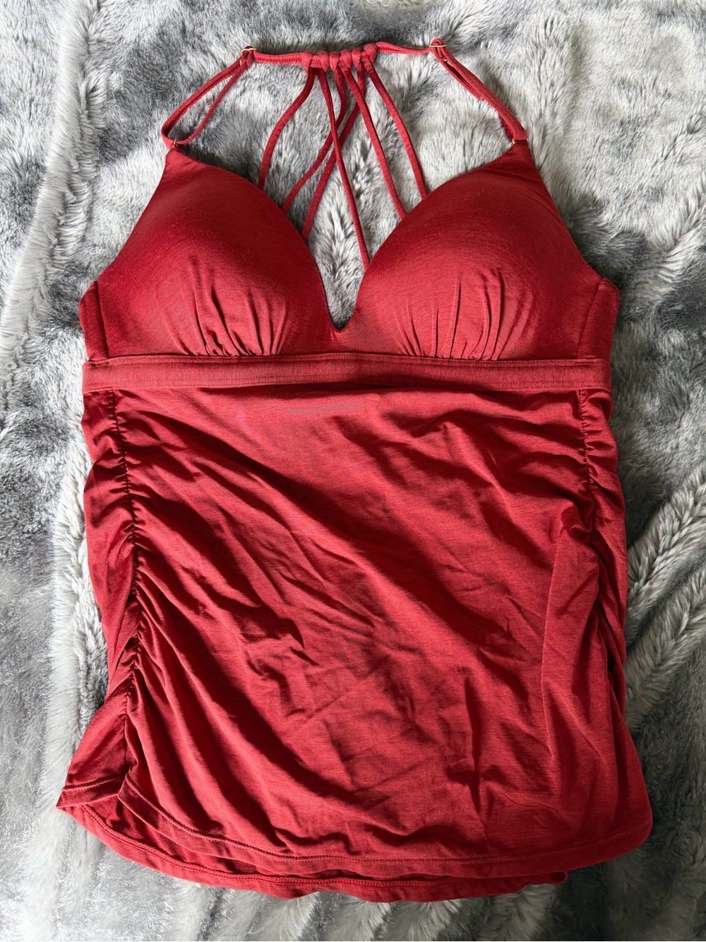 Athleta cross back tankini top